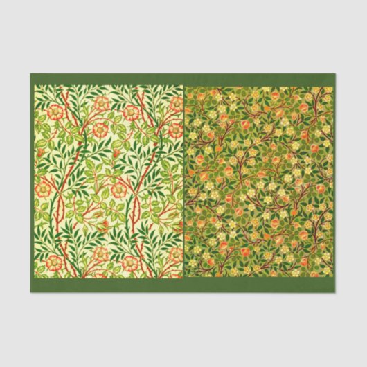 デコページ紙10"x15" - William Morris 13 薄葉紙 (正面)