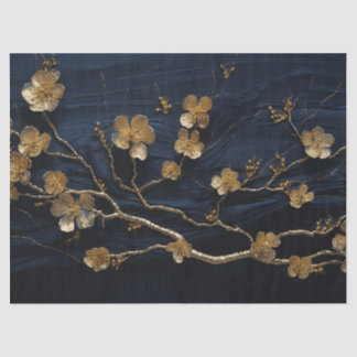 デコページ紙，ラッピングページ – 真夜中開花1 薄葉紙