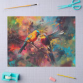 デコページ紙，ラッピング – フェザードメロディー1 薄葉紙 (クラフト)