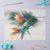 デコページ紙，ラッピング， – 咲く壮麗4 薄葉紙 (クラフト)