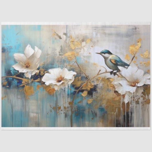 デコページ紙 – 植物学の複雑さ1 薄葉紙 (正面)