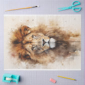 デコページ紙 – 王の凝視 薄葉紙 (クラフト)