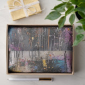 デコページ絵を描抽象芸術の女性ブラックハット 薄葉紙 (ギフト)