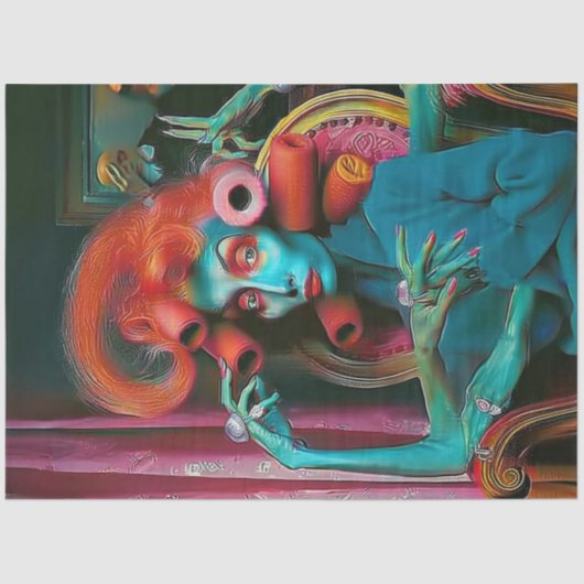 デコページ誇張された注目お洒落者 薄葉紙 (正面)