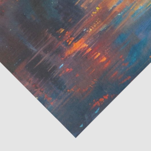 デコページ鮮やか魚釣りシーンレイクビュー 薄葉紙 (詳細)