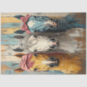 デコページ3馬のバンダナの背動揺して景 薄葉紙 (正面)