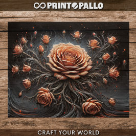 デコページ – バラ星座 –  薄葉紙