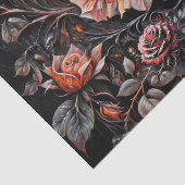 デコページ – ブラックのバラガロール – 薄葉紙 (詳細)