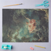 デコページIconic Fragonard絵画's in Garden 薄葉紙 (クラフト)