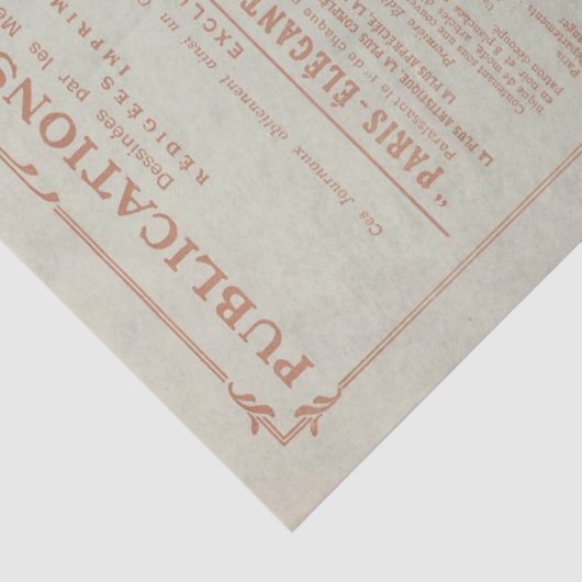 デコペーフランスのジファッションマガジンヴィンテージ緑 薄葉紙 (詳細)