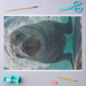 デコペー鮮やかジティール(緑がかった色)海水とマネージャ 薄葉紙 (クラフト)