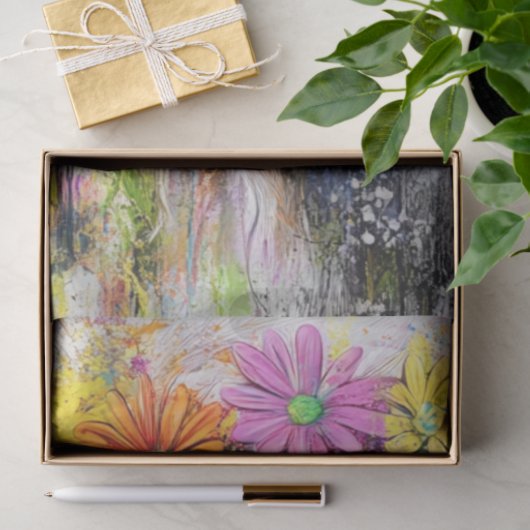 デコペー鮮やかジ抽象芸術牛顔 薄葉紙 (ギフト)