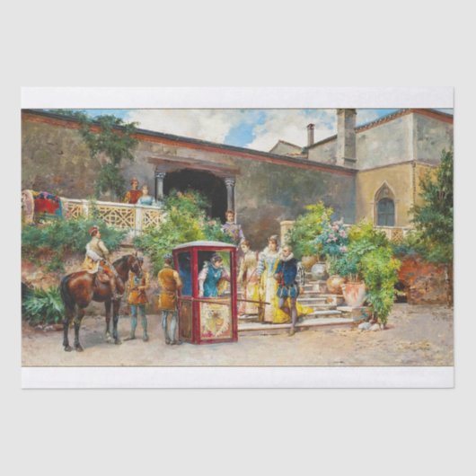 デコペ可能な美しいヴィンテージイメージ 薄葉紙 (正面)