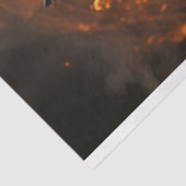 デコペ威厳のあるワイルドライフタイガーの火災芸術 薄葉紙 (詳細)