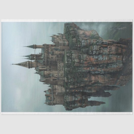 デコペ威厳のあるージ城中世の要塞 薄葉紙 (正面)