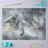 デコペ威厳のあるージ王ウルフ 薄葉紙 (クラフト)