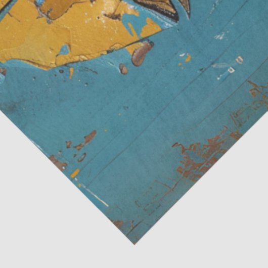 デコペ抽象芸術絵を描のアフリカ系アメリカティール（緑がかった色） 薄葉紙 (詳細)