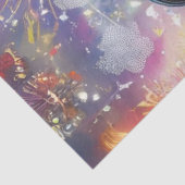 デコペ数々のージ色の芸術的亀 薄葉紙 (詳細)