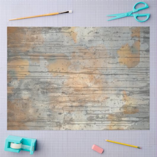 デコペ素朴ージされた地球トーンの背景 薄葉紙 (クラフト)