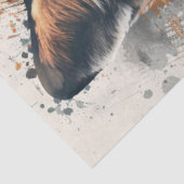 デコペ鮮やかキツネ絵を描の抽象芸術背景 薄葉紙 (詳細)