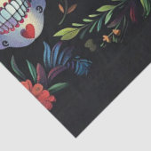 デコペ鮮やかージの死んだスカルの日フォーク芸術 薄葉紙 (詳細)