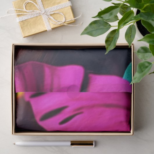 デコペ鮮やかージウーマンハエイエローグリーンパープル 薄葉紙 (ギフト)