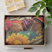 デコペ鮮やかージ女性の死の日 薄葉紙 (ギフト)