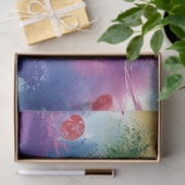 デコペ鮮やかージ色の渦巻き牛 薄葉紙 (ギフト)