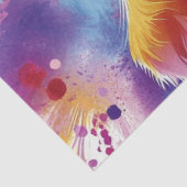 デコペ鮮やかージ色の渦巻き牛 薄葉紙 (詳細)