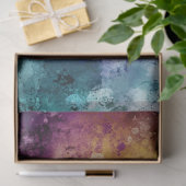 デコペ鮮やかージ色の紫の青の黄色の緑 薄葉紙 (ギフト)