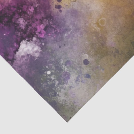 デコペ鮮やかージ色の紫の青の黄色の緑 薄葉紙 (詳細)