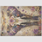 デコペ鮮やかージ象のカラフル花 薄葉紙 (正面)