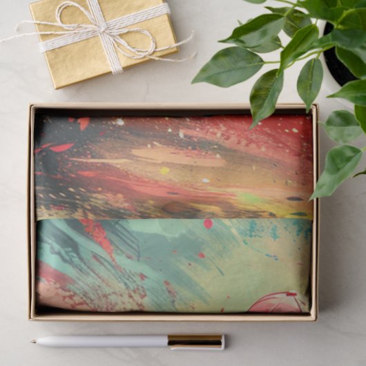 デコペ鮮やかー抽象芸術ジョッキー&ライダー 薄葉紙 (ギフト)