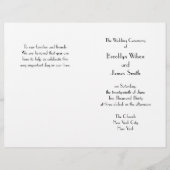 デコミニマルホワイト結婚式 プログラム (正面)