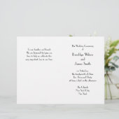 デコミニマルホワイト結婚式 プログラム (スタンド正面)