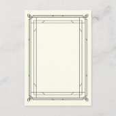 デコモダンアイボリーとブラック結婚ズゲスト詳細 エンクロージャーカード (裏面)