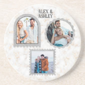 デコモダンアカスタマイズ写真の名前 コースター (正面)