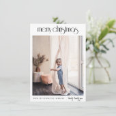 デコモダンタイプメリークリスマスホリデーフォト シーズンカード (スタンド正面)