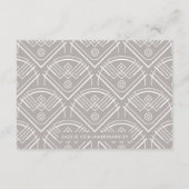 デコモダンフレームRSVPエンクロージャカード – 白 エンクロージャーカード (裏面)