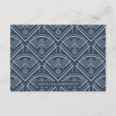 デコモダンフレームRSVPエンクロージャカード – 青 エンクロージャーカード (裏面)