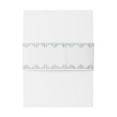 デコモダンライトシルバーホワイト&グリーンモノグラム 招待状ベリーバンド (裏面例)