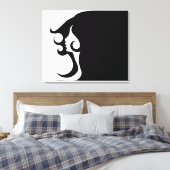 デコモダン女 キャンバスプリント (インサイチュ (寝室))