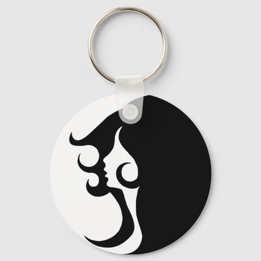 デコモダン女 キーホルダー (正面)