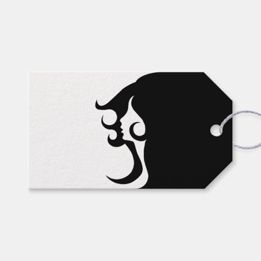 デコモダン女 ギフトタグ (正面(横))