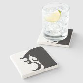 デコモダン女 ストーンコースター (横)