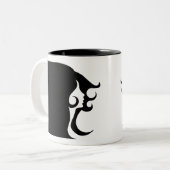 デコモダン女 ツートーンマグカップ (正面左)