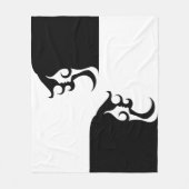 デコモダン女 フリースブランケット (正面)