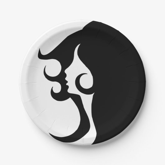 デコモダン女 ペーパープレート (正面)