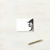 デコモダン女 ポストイット (デスク上)