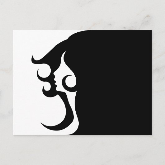 デコモダン女 ポストカード (正面)